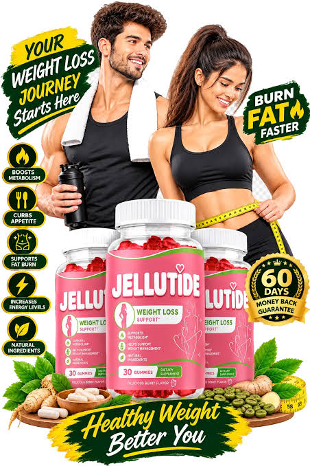 JelluTide promotional artwork showing the product bottles